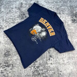 Garth Brooks Denver Concert Shirt Men Large Navy Blue 90s Country Band Tee Merch